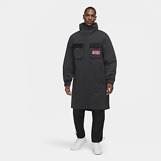 nike black parka