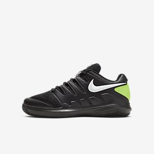Niñas Negro Tenis Calzado. Nike MX