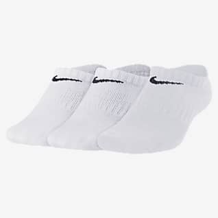 Nike Everyday Calcetines invisibles acolchados para niños talla grande (3 pares)