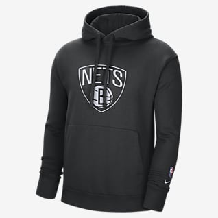 Brooklyn Nets Essential Nike NBA Fleece-pullover-hættetrøje til mænd