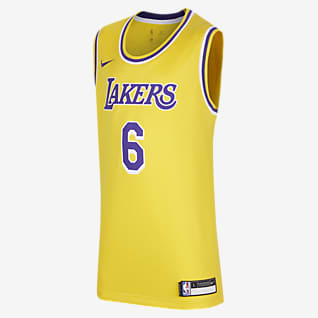 LeBron James Los Angeles Lakers Icon Edition Nike Swingman NBA Swingman Jersey för ungdom