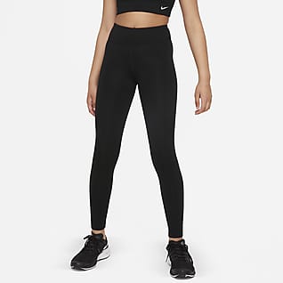 Nike Dri-FIT One Luxe Leggings mit hohem Taillenbund für ältere Kinder (Mädchen)