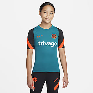 Chelsea F.C. Strike Older Kids' Nike Dri-FIT Short-Sleeve Football Top