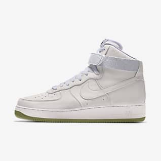 all white air forces high top