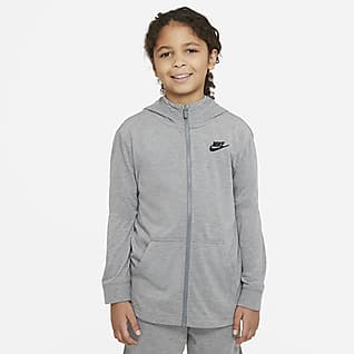 Nike Sportswear เสื้อมีฮู้ดซิปยาวเด็กโต (ชาย)