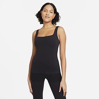 Nike Yoga Luxe Camisola sem mangas com sutiã incorporado para mulher