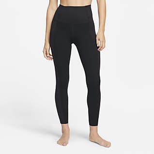 Nike Yoga Luxe Dámské běžecké 7/8 Matte Shine legíny se zvýšeným pasem