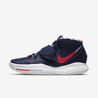 kyrie irving shoes blue and white