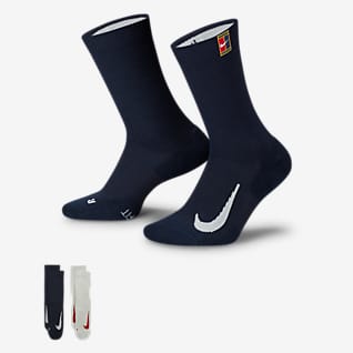 NikeCourt Multiplier Cushioned Κάλτσες τένις μεσαίου ύψους (δύο ζευγάρια)