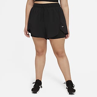 Nike Flex Essential 2-i-1-træningsshorts til kvinder (Plus size)