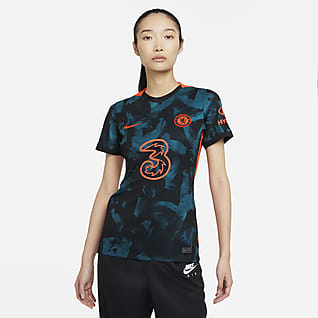 Chelsea FC 2021/22 Stadium (wersja trzecia) Damska koszulka piłkarska Nike Dri-FIT