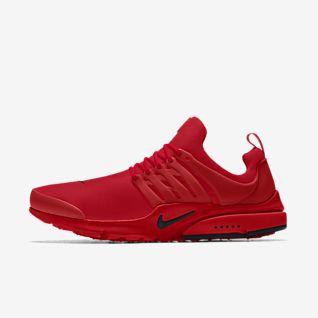 solid red nike shoes
