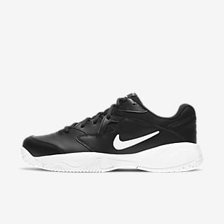 black and white nike tennis shoes