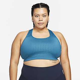 Nike Dri-FIT Swoosh Women's Medium-Support 1-Piece Pad Sports Bra (Plus Size)