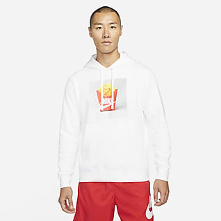 nike nsw hoodie white