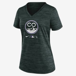 Nike Dri-FIT City Connect Velocity (MLB Colorado Rockies) Women's V-Neck T-Shirt