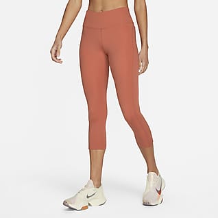 Nike Fast Γυναικείο κολάν crop μεσαίου ύψους για τρέξιμο