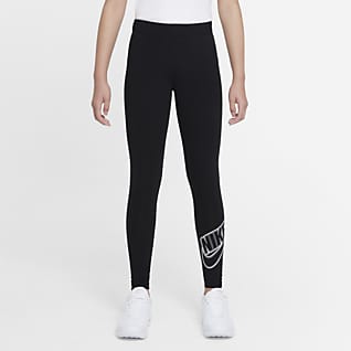 Nike Sportswear Favorites เลกกิ้งเด็กโตมีกราฟิก (หญิง)