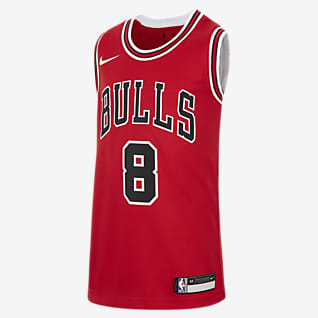 Chicago Bulls Icon Edition Nike NBA Swingman-trøje til større børn