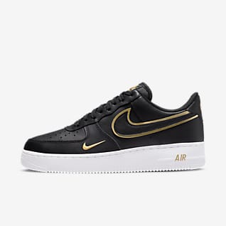 Nike af1 black leather Clearance