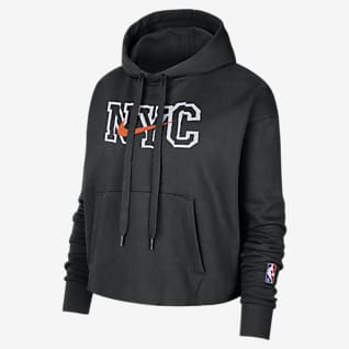 New York Knicks Essential Women's Nike NBA Fleece Pullover Hoodie