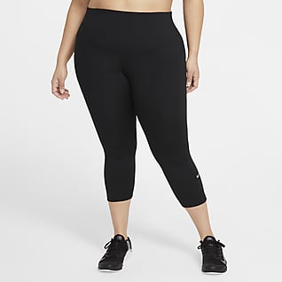 Nike One Korta leggings med medelhög midja för kvinnor (Plus Size)
