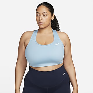 Nike Dri-FIT Swoosh Bra deportivo talla grande sin almohadilla de media sujeción para mujer Nike Swoosh 