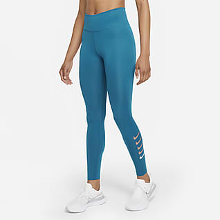 Nike Swoosh Run Leggings de running de 7/8 de tiro medio para mujer