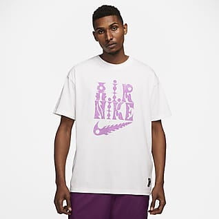 pink and white nike t shirt