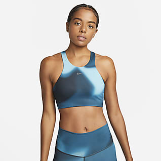 Nike Yoga Dri-FIT Swoosh Bra deportivo con teñido degradado de media sujeción para mujer