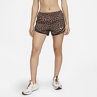 Nike Dri-FIT Tempo 女款 3" 豹紋跑步短褲