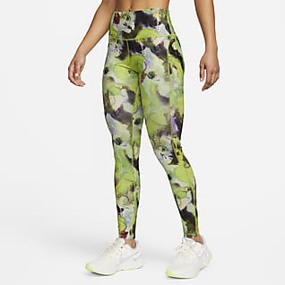 Nike Air Dri-FIT Leggings de running de 7/8 de talle medio con estampado - Mujer
