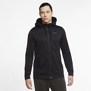 Nike Therma Træningshættetrøje med lynlås til mænd