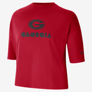 Nike College (Georgia) Women's Cropped T-Shirt
