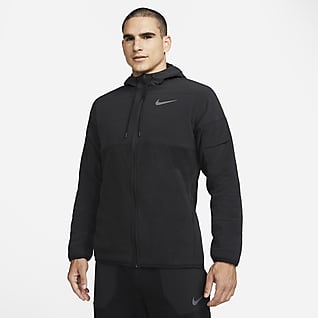 Nike Therma-FIT Träningshuvtröja för vinterbruk med fullängds dragkedja för män