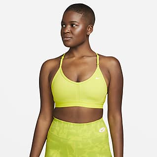 Nike Dri-FIT Indy Bra imbottito a sostegno leggero con scollo a V - Donna