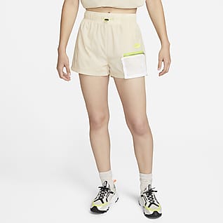 Nike Sportswear Icon Clash Shorts de tiro alto de tejido Woven para mujer