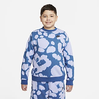 Nike Sportswear Big Kids' (Boys') Printed French Terry Sweatshirt (Extended Size)