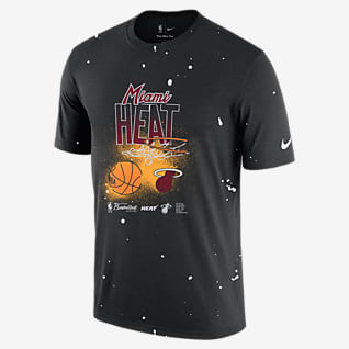 Miami Heat Courtside Splatter Men's Nike NBA T-Shirt
