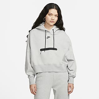 Nike Sportswear Tech Fleece Women's Over-Oversized Crop Pullover Hoodie