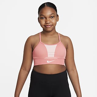 Nike Dri-FIT Indy Big Kids' (Girls') Sports Bra (Extended Size)