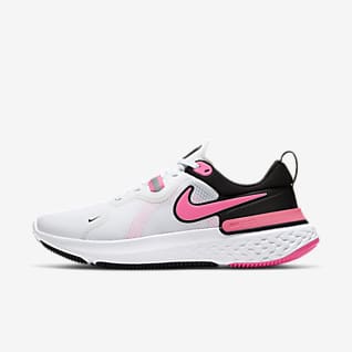 pink and white nike shoes