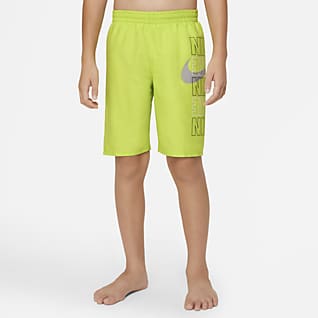 Nike Block Logo Shorts de vóleibol con tiro de 20 cm para niños talla grande