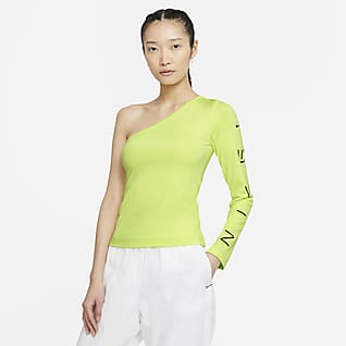 Nike Sportswear Langarm-Langarmoberteil mit asymmetrischem Design für Damen