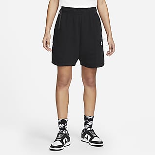 Nike Sportswear Dansshorts i fleece med hög midja för kvinnor