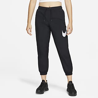 Nike Sportswear Essential กางเกงขายาวเอวปานกลางผู้หญิง
