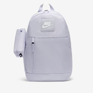 nike blue large logo backpack