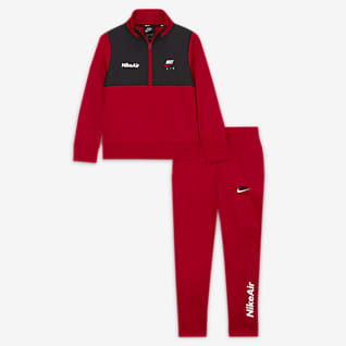 nike gingham tracksuit red