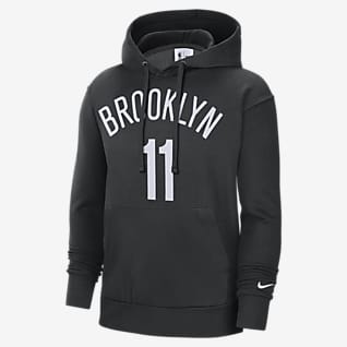 Μπρούκλιν Νετς Essential Ανδρικό φλις φούτερ με κουκούλα Nike NBA