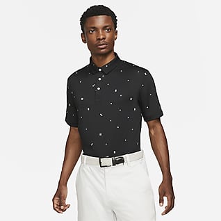 nike golf shirt blue